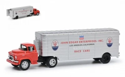 MODELLINO CAMION STATICO SCHUCO RENNTRANS JOHN EDGAR ENT MASERATI SCALA 1:43 - Immagine 1 di 4