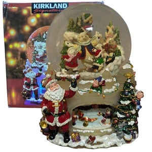 Kirkland Musical Water Snow Globe Revolving Base Wind Up Plays Winter Wonderland - Picture 1 of 18