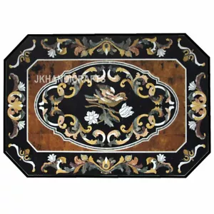 36" x 48" Marble Inlay Dining Table Top Semi precious stones Inlay Work - Picture 1 of 5