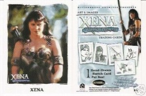 Xena: Warrior Princess P1 Promo Card, Art and Images.