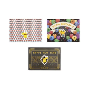 Pikachu Pin Badges & Greeting Cards Pokemon Scarlet Violet Nintendo Switch 2 New - Picture 1 of 16