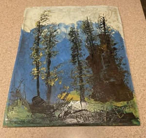 Morris Katz Signed 1980 Original Oil Painting 20x16" No Frame Read - Picture 1 of 7