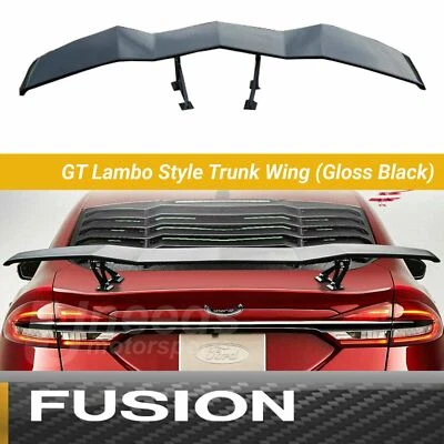 Alerón trasero negro brillante estilo Lambo Fit Ford Fusion GT Foto 1 de 4