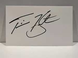 Minnesota Twins TORII HUNTER autographed Signed 3x5 Index Card - Picture 1 of 1