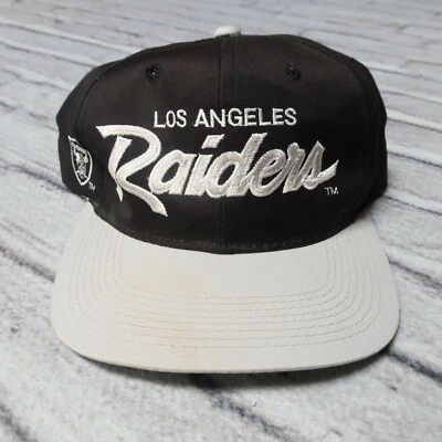 Vintage 90s Los Angeles Raiders Snapback Hat Cap Sports Specialties 0521 - Image 1 of 4