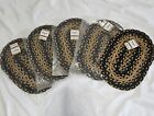 Set of 5 Braided Rug oval, size 10"×15"