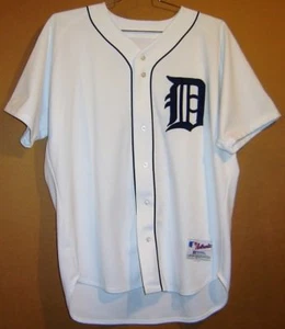 DETROIT TIGERS CARLOS PENA White #12 HOME MLB BUTTON-DOWN JERSEY - Picture 1 of 6