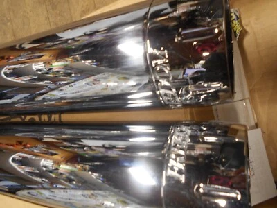 FREEDOM 3 1/4" RACING SLIP ON MUFFLER CHROME 07-11 HARLEY SOFTAIL FLSTB - Image 1 of 3