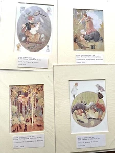 Alice attraverso lo specchio stampe x4 vintage anni 60 10 pollici senza cornice Wonderla - Foto 1 di 9