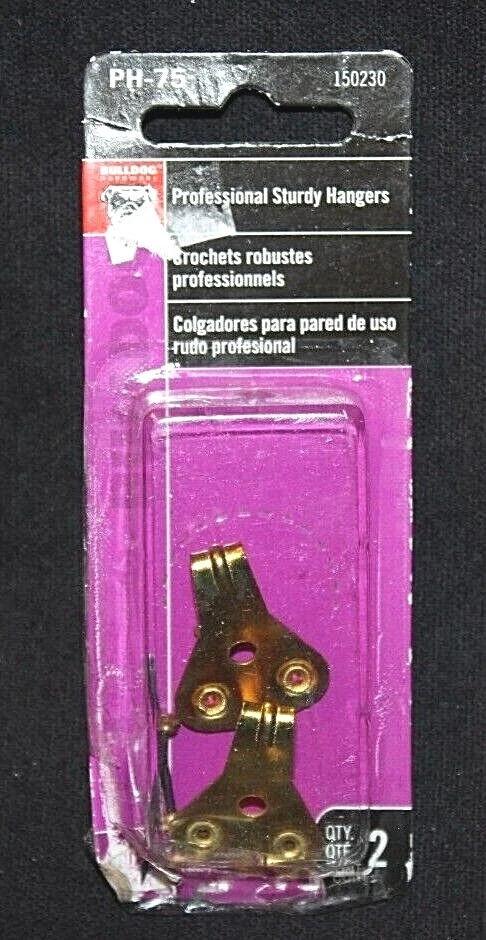 Bulldog Hardware Perchas Profesionales Resistentes PH-75 150230 2 Ct  Foto 1 de 2
