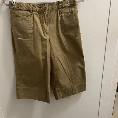 "Bermudas cortas Talbots marrón 8 cintura 32"" entrepierna 17"" nuevas sin etiquetas" Foto 1 de 3