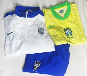 Nike Brazil 1998 Reissue Tracksuit & Jersey Soccer Football Mens 2XL New Tags - Picture 1 of 22