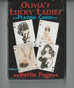 OLIVIA'S LUCKY LADIES~BETTIY PAGE PLAYING SET CANTAINS NUDITY MATURE COLLECTORS! - Picture 1 of 4