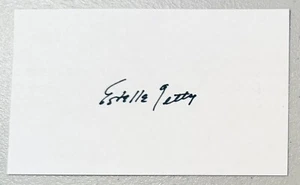 Estelle Getty Signed Autographed 3x5 Card BAS Beckett Cert Golden Girls - Picture 1 of 2