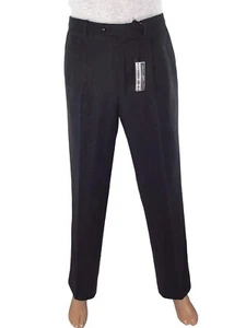 Pantalone Da Uomo Lebole 52 W38 L Large Classico Dritto Grigio Antracite Lana - Imagen 1 de 9
