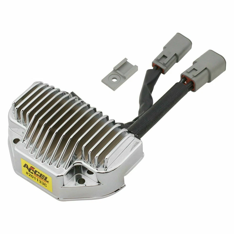 REGULADOR DE VOLTAJE ACCEL Cromo 38 Amp 201133C * OEM 74631-06 HARLEY Dyna 2006-07 Foto 1 de 4