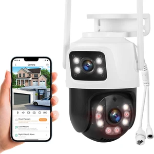KERUI 6MP 5x 2x Überwachungskamera WiFi 360° PTZ Überwachungskamera Nachtsicht - Bild 1 von 21