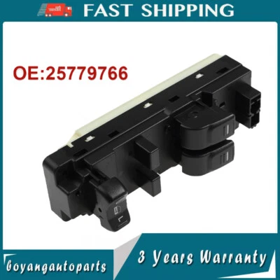 Interruptor de ventana eléctrica delantero izquierdo para Chevrolet Colorado GMC Canyon 2004-2012 Foto 1 de 4