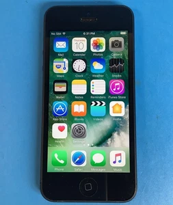 iPhone 5 A1428 (GSM) entièrement débloqué noir/ardoise 32 Go sans restriction SIM - Photo 1 sur 7