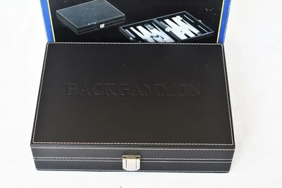 Backgammon Kunstleder klein Reisespiel magnetisch Philos 1712 Angebot - Bild 1 von 3
