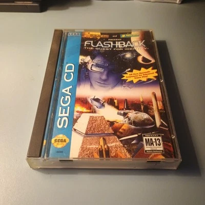 Flashback: The Quest for Identity (Sega CD, 1993) CIB, Complete CLEAN & TESTED! - Image 1 of 4
