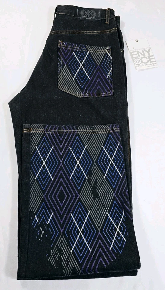 Enyce Jeans Size 20 Baggy Hip Hop Grunge Wide Leg Dark Wash Denim Y2K 29x32  - Image 1 of 4