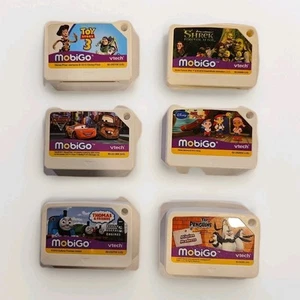 Vtech MobiGo From Disney, Thomas The Train & Penguins Madagascar Lot Of 6 - Picture 1 of 5