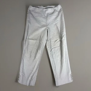 Pantalones de vestir de negocios Counterparts beige cintura cómoda para mujer talla M” - Imagen 1 de 4