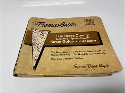 Vintage 1989 The Thomas Guide Golden Gate Street Guide & Directory - Updated ED - Image 1 of 4