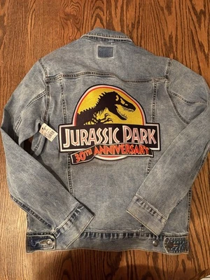 NEW Universal Studios Jurassic Park 30th Anniversary Jean Jacket Adult S - Image 1 of 4