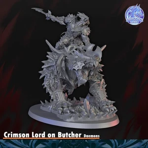 Crimson Lord on Butcher - DragonsLake Miniaturas - Picture 1 of 5