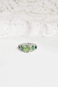 Outcast celestial ring dark tsavorite and blue sapphire - Bild 1 von 5