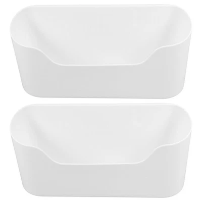 2 Pcs Adhesive Cabinet Door Organizer, Wall-Mount Storage Rack, Kitchen, Bath - Image 1 of 4