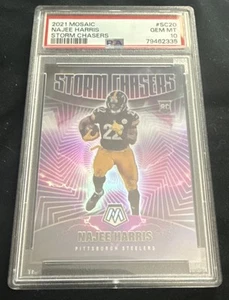 Estuche Najee Harris 2021 Mosaic Storm Chasers Hit PSA 10 RC Rookie Steelers - Imagen 1 de 3