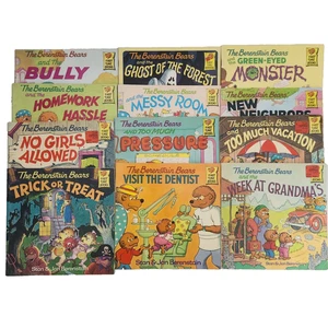 Vtg Berenstain Bears Series First Time Books Lot of 12 Halloween Dentist Messy - Picture 1 of 11