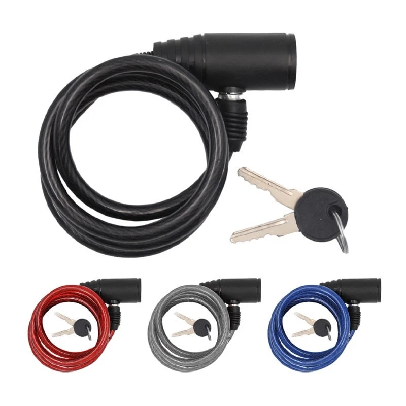 MVTEK Lucchetto a Spirale Diametro 8mm Lunghezza 1200mm Vari Colori - Immagine 1 di 1