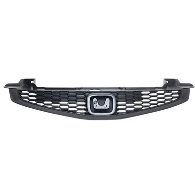 New Grille For 2012-2013 Honda Fits Civic Coupe Black Plastic Foto 1 de 4