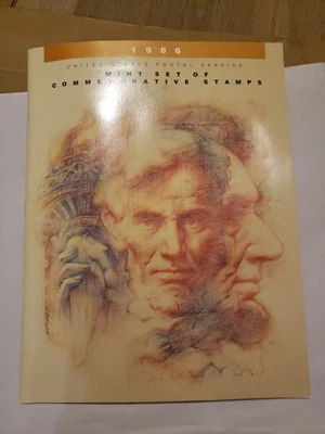 1986 USPS MINT SET OF COMMEMORATIVE STAMPS With  Booklet  - Image 1 of 4