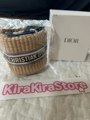 Christian Dior Straw Pouch Mini Shoulder Bag VIP Limited w/ Box JAPAN in stock - Image 1 of 3
