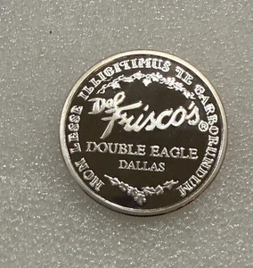 Vintage 1994 Del Frisco's Dallas Double Eagle 1 oz .999 Fine Silver Round Proof - Picture 1 of 2