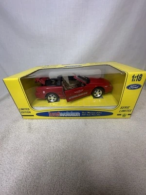 NIB Jouef Evolution Ford Mustang Cobra Indy Diecast Model Car In Red 1:18 Scale - Image 1 of 4