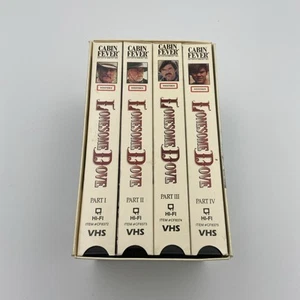Lonesome Dove Set of 4 VHS Tapes The Epic Western 1990's Series 7 Emmy Awards - Picture 1 of 5