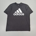 adidas Mens T Shirt Black XL Sereno Big Logo Cotton Short Sleeves Tee