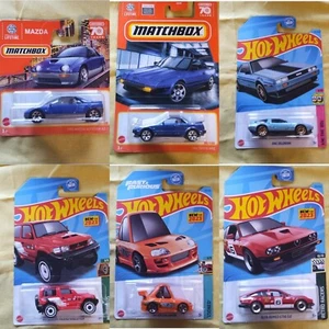 HOT WHEELS JDM Random lot of 6 Nissan Subaru Mazda Honda Toyota Acura Mitsubishi - Picture 1 of 7