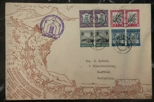 1938 Pietermaritzburg South Africa First Day Cover FDC Voortrekker Monument - Picture 1 of 2