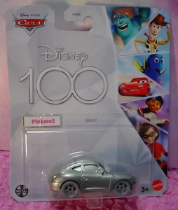 2023 Disney PIXAR Cars 💗 SALLY 💗 silver 💗DISNEY 100 💗Mattel 💗METAL - Picture 1 of 4