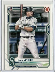 EVAN WHITE Mariners 2021 MLB BOWMAN ROOKIE #89 - Picture 1 of 2