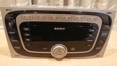 SONY MP3 Audio Ford 2DIN CD/Radio Head Unit Vintage Untested Japan - Image 1 of 4