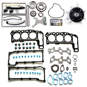 Engine Timing Chain Kit Head Gasket Set Water Pump For 02-03 Dodge Ram 1500 3.7L - Imagen 1 de 24