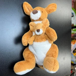 Jellycat Kylie Känguru 12 Zoll Plüschtier Stofftier mit Joey braun weiß Beutel - Bild 1 von 9